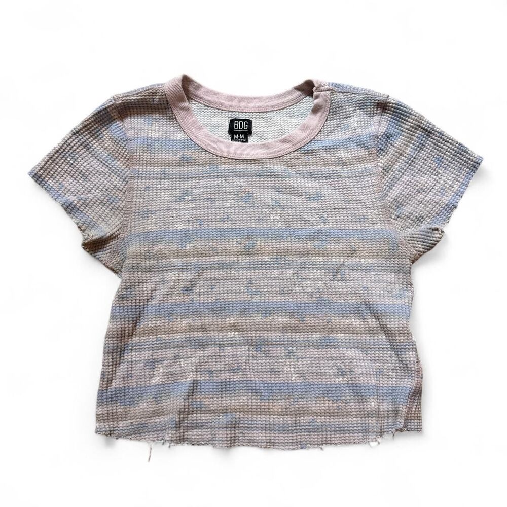 BDG Urban Outfitters pastel purple striped baby tee - M